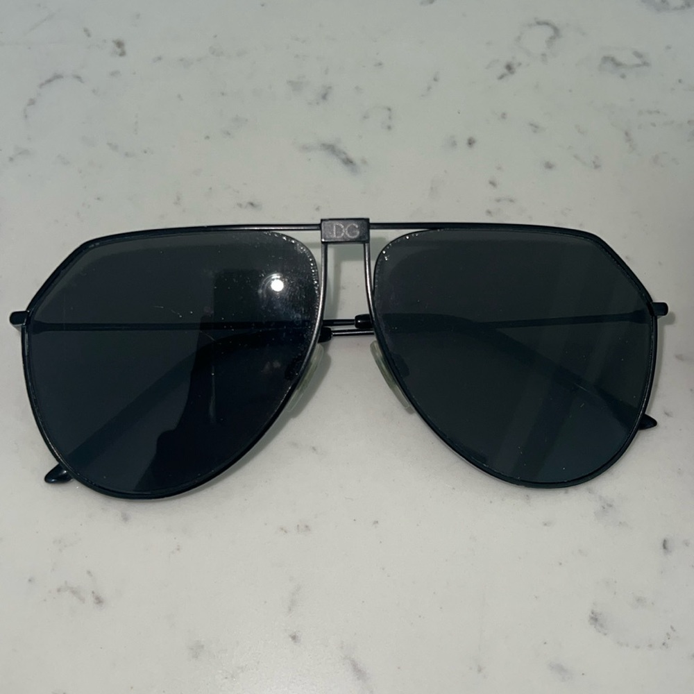 Dolce & Gabbana black aviator sunglasses